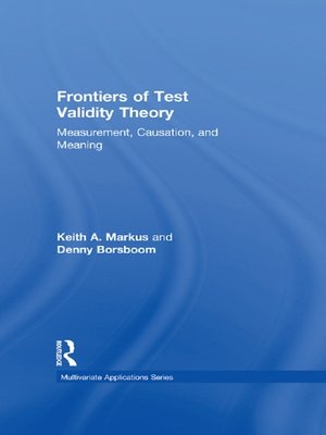 cover image of Frontiers of Test Validity Theory
